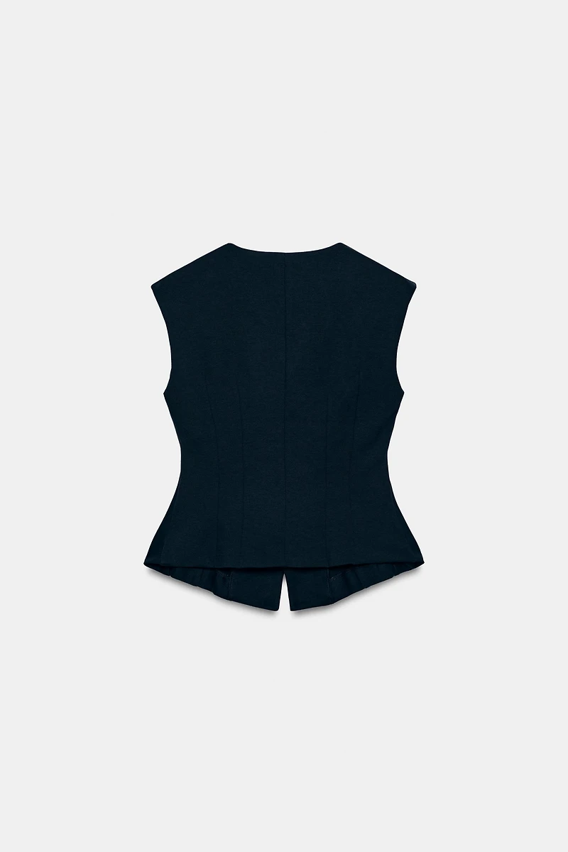 INTERLOCK BUTTON VEST