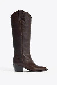 LEATHER HIGH BOOTS