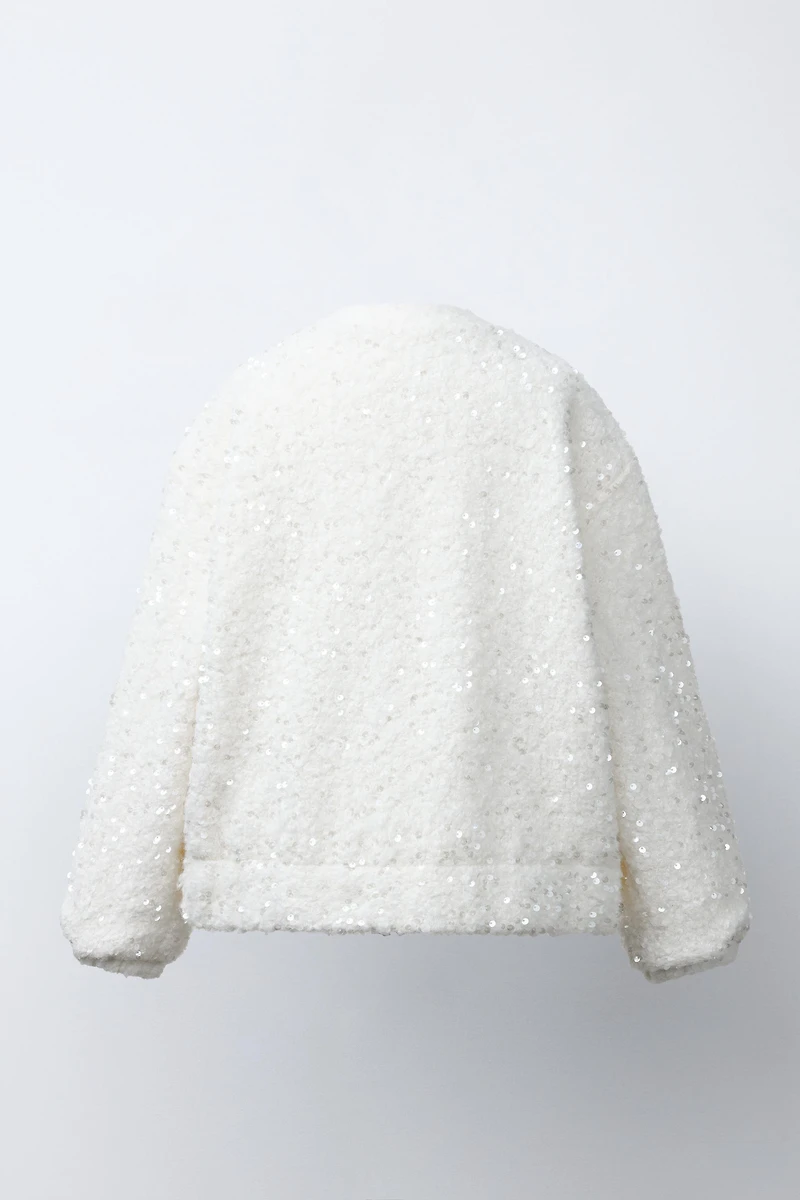 SEQUIN BOMBER JACKET