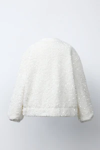 SEQUIN BOMBER JACKET