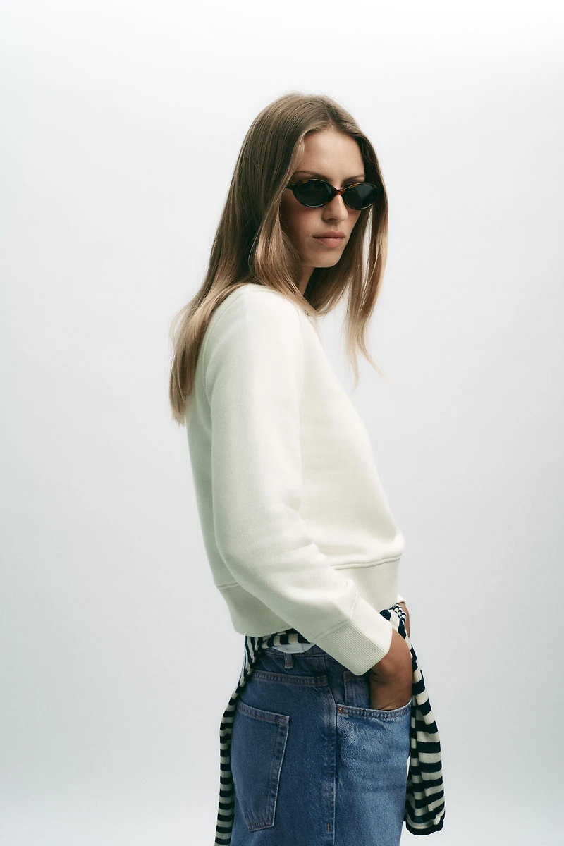 BASIC COTTON SWEATSHIRT