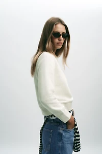 BASIC COTTON SWEATSHIRT