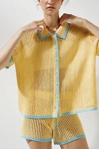 COLLAR POLO CARDIGAN
