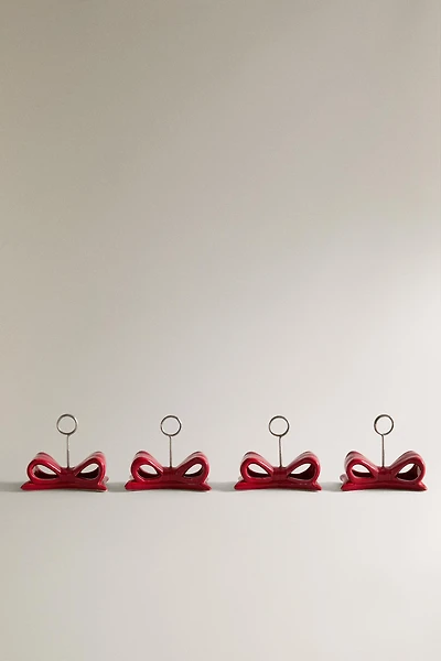 CHRISTMAS BOW PLACEHOLDERS (SET OF 4)
