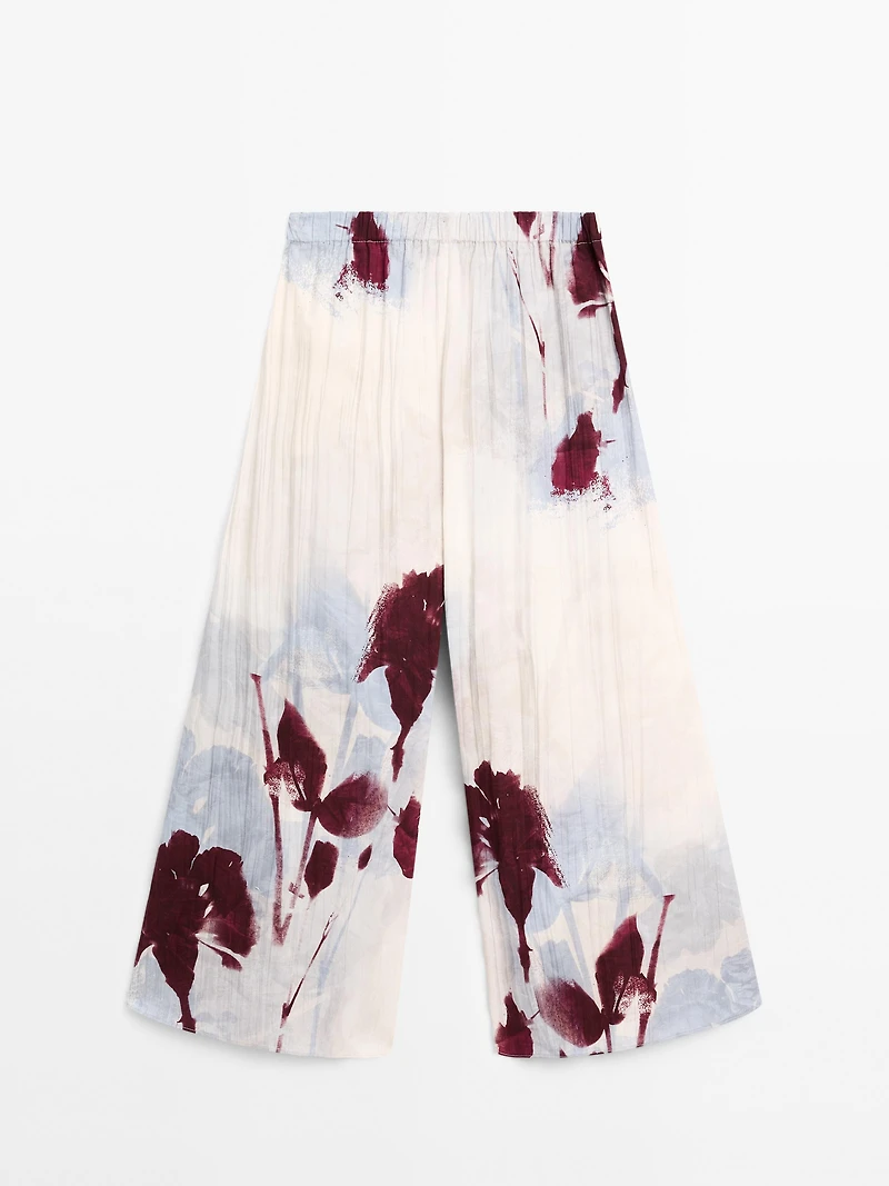 Jupe-culotte imprimée