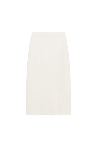 STRUCTURED KNIT STRAIGHT SKIRT