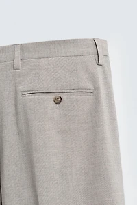 TEXTURED SUIT PANTS