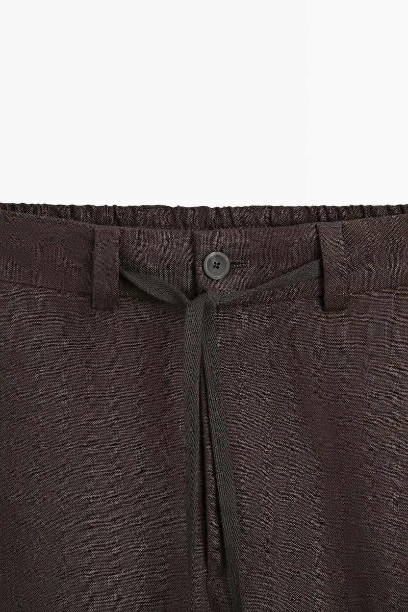Total look 100% linen pants