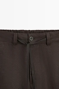 Total look 100% linen pants