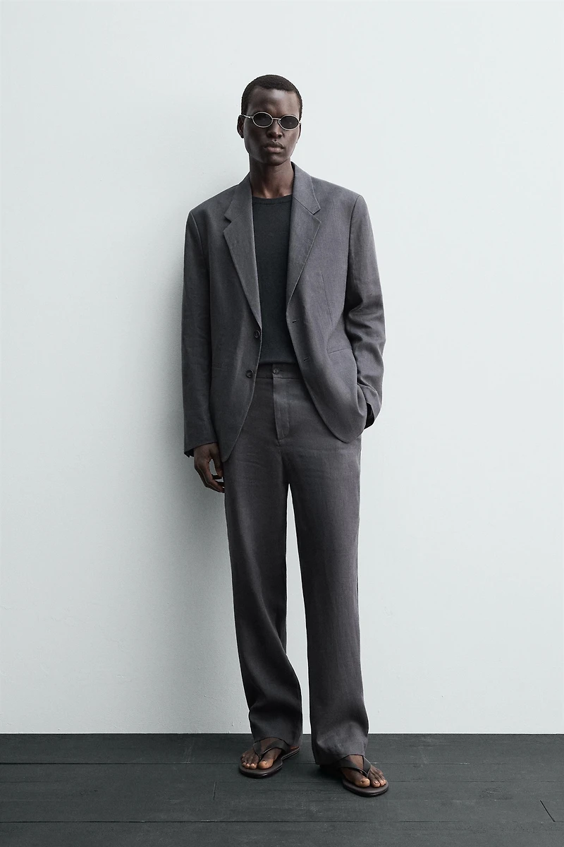 100% LINEN SUIT BLAZER