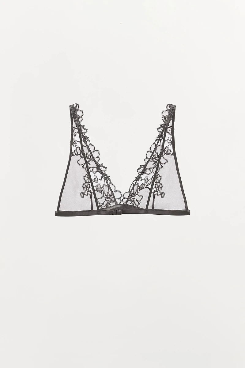 SOUTIEN-GORGE TRIANGLE BRODÉ
