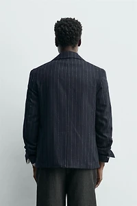 FLANNEL STRIPED BLAZER