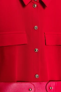 BELTED MIDI DRESS
