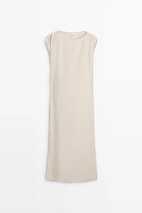 Asymmetrical drape detail dress - STUDIO