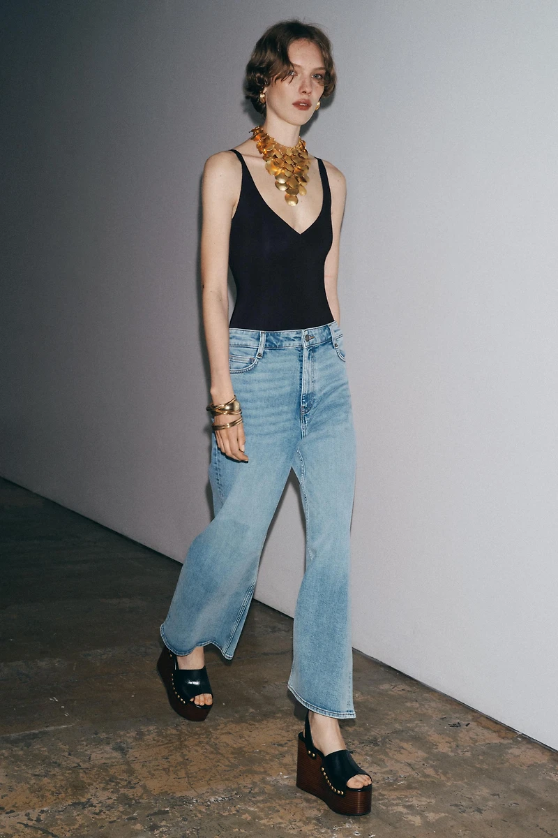 ZW COLLECTION HIGH RISE WIDE LEG JEANS
