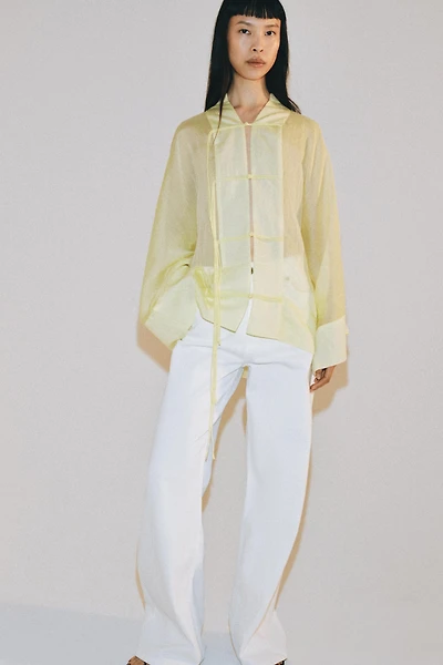 FLOWY FIREMAN CLASP BLOUSE ZW COLLECTION