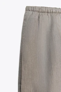 PANTALON LARGE 100 % LIN COLLECTION ZW