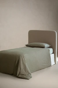 CHILDREN'S GINGHAM FLANNEL DUVET COVER