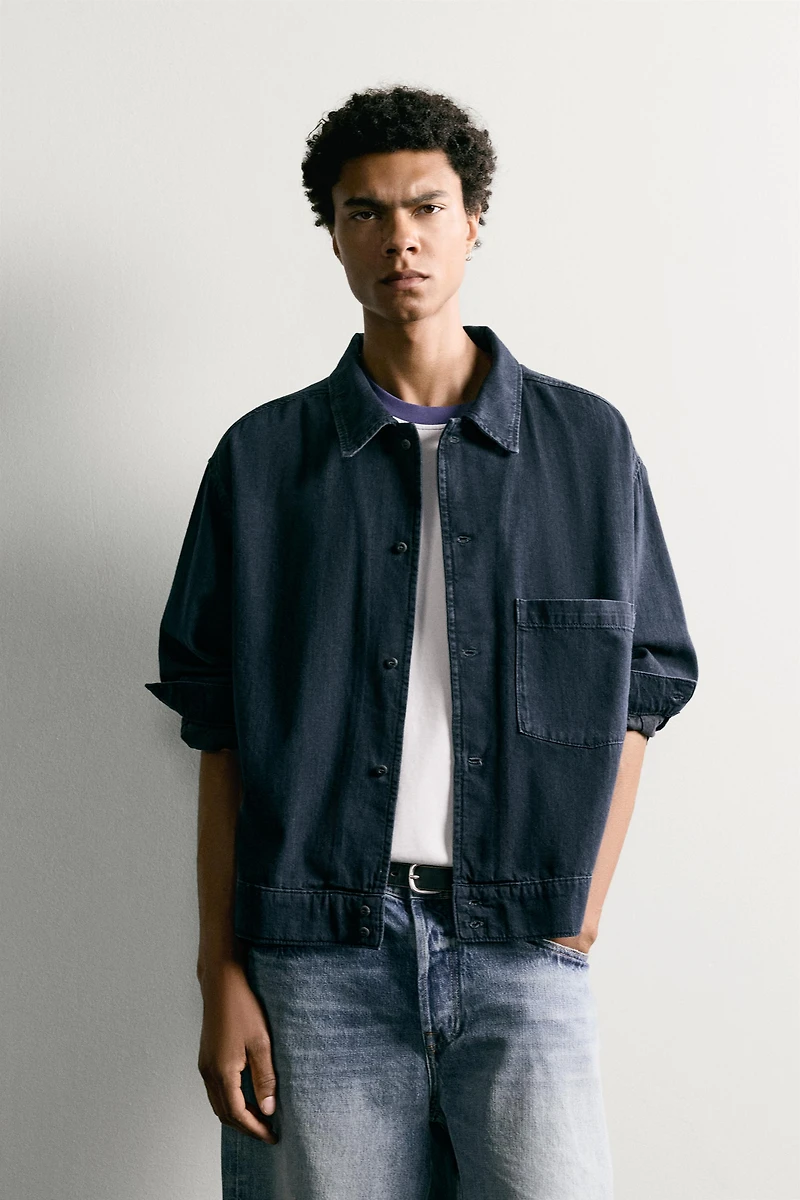LIGHTWEIGHT DENIM OVERSHIRT