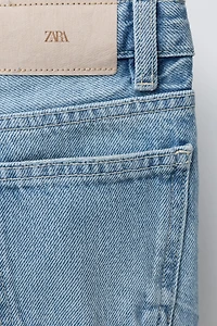 JEAN WIDE LEG EFFET DÉLAVÉ