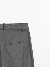 Pantalon à rayures tennis 100 % laine