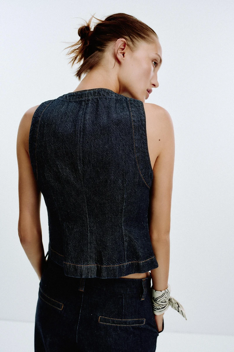Z1975 FITTED DENIM VEST