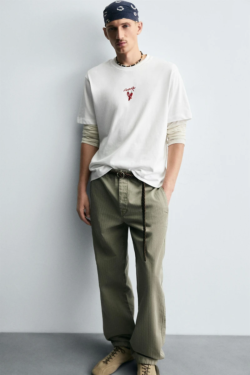 COMBINED EMBROIDERY T-SHIRT