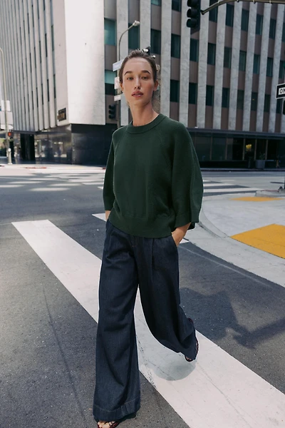 PULL EN MAILLE À MANCHES AMPLES
