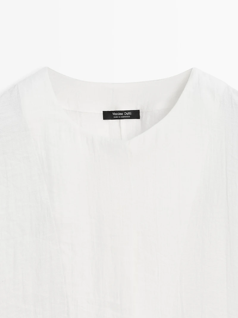 Flowing bomber shirt