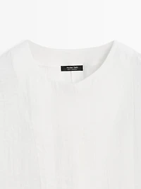 Flowing bomber shirt