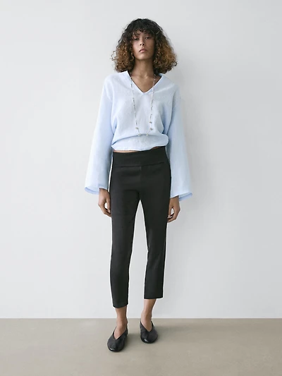 100% linen long sleeve shirt