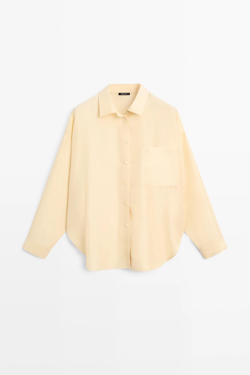 Flowing 100% silk shirt