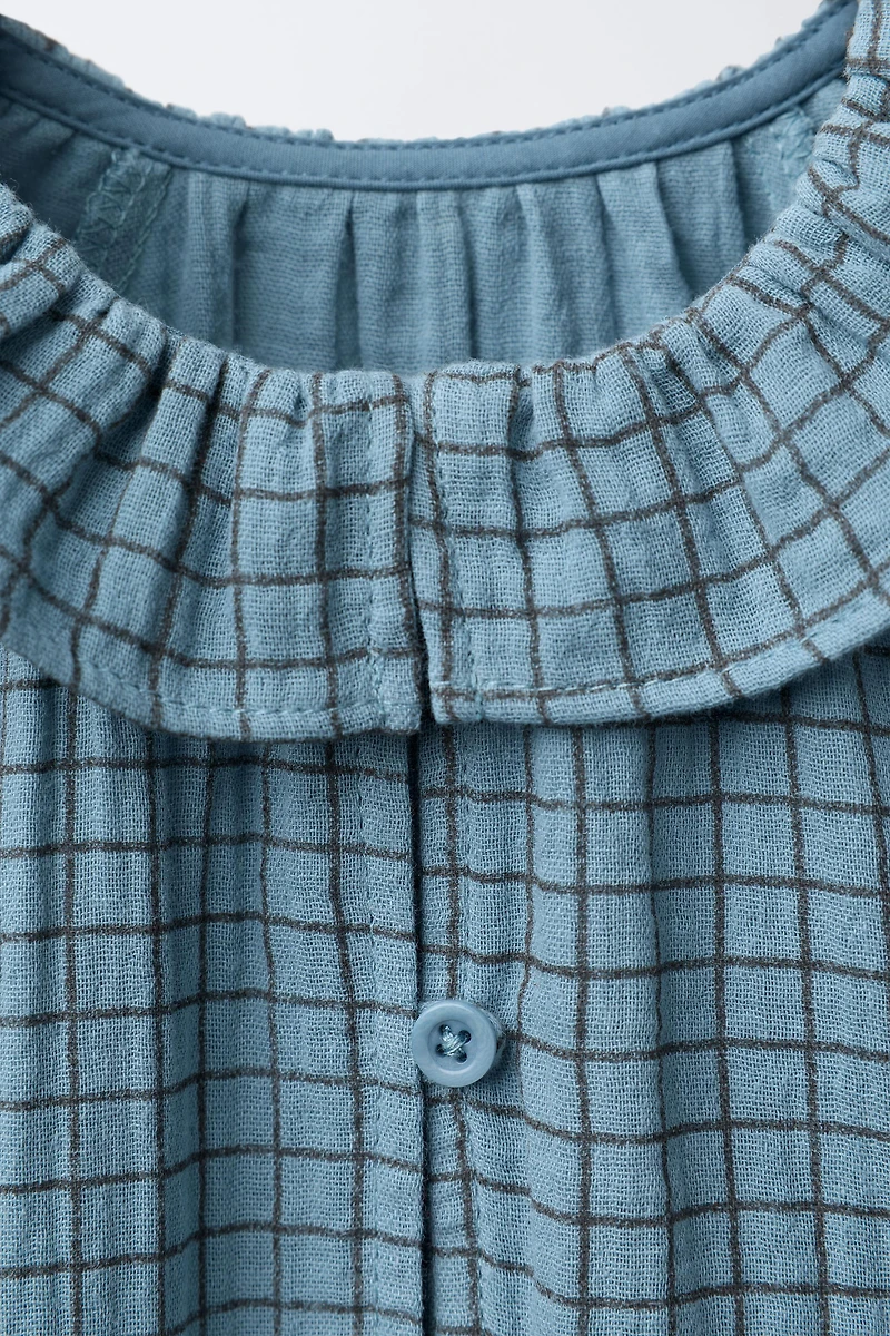 TEXTURED PLAID DRESS BENSIMON ® X ZARA