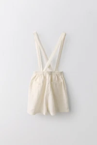 6-10 ANS/ SHORT 100% LIN BRETELLES AMOVIBLES ÉDITION LIMITÉE