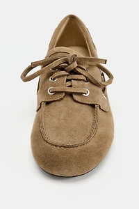 SUEDE NAUTICAL LOAFERS