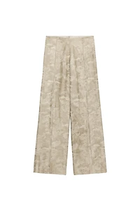 ZW COLLECTION JACQUARD WIDE LEG PANTS