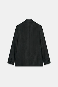 ZW COLLECTION STRIPED LINEN BLAZER
