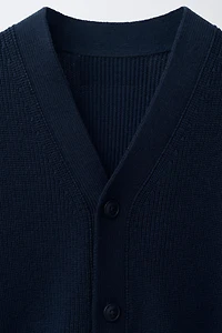 PURL KNIT CARDIGAN