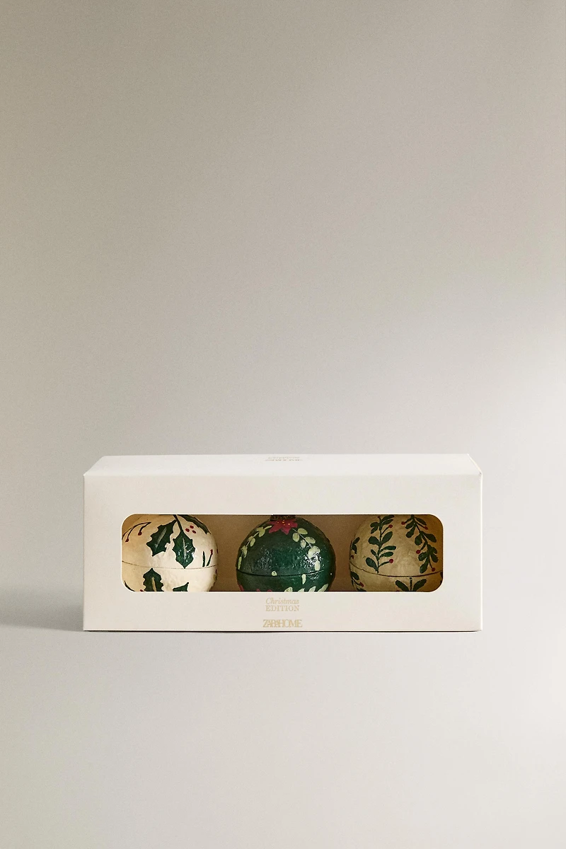 MARQUES-PLACES BOULE DE NOËL (LOT DE 3)