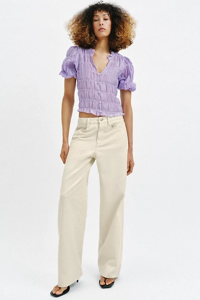 SMOCKED BLOUSE