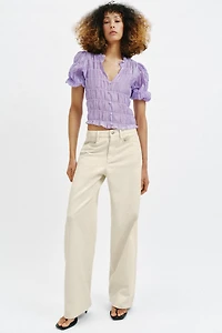 SMOCKED BLOUSE