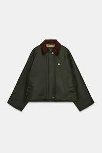 VESTE ENDUITE COL CONTRASTE ZW COLLECTION