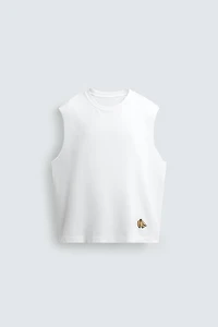 BANANA EMBROIDERED TANK TOP