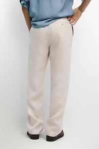 100% linen jogger fit pants