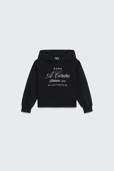 50TH ANNIVERSARY EMBROIDERED TEXT HOODIE