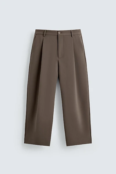 PANTALON RELAXED FIT À PLIS