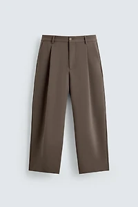 PANTALON RELAXED FIT À PLIS