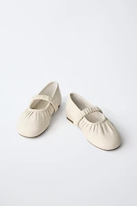 LEATHER BALLET FLATS