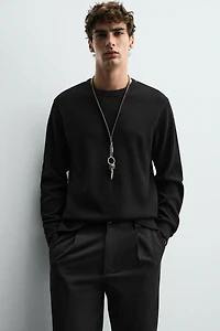 WAFFLE TEXTURED T-SHIRT