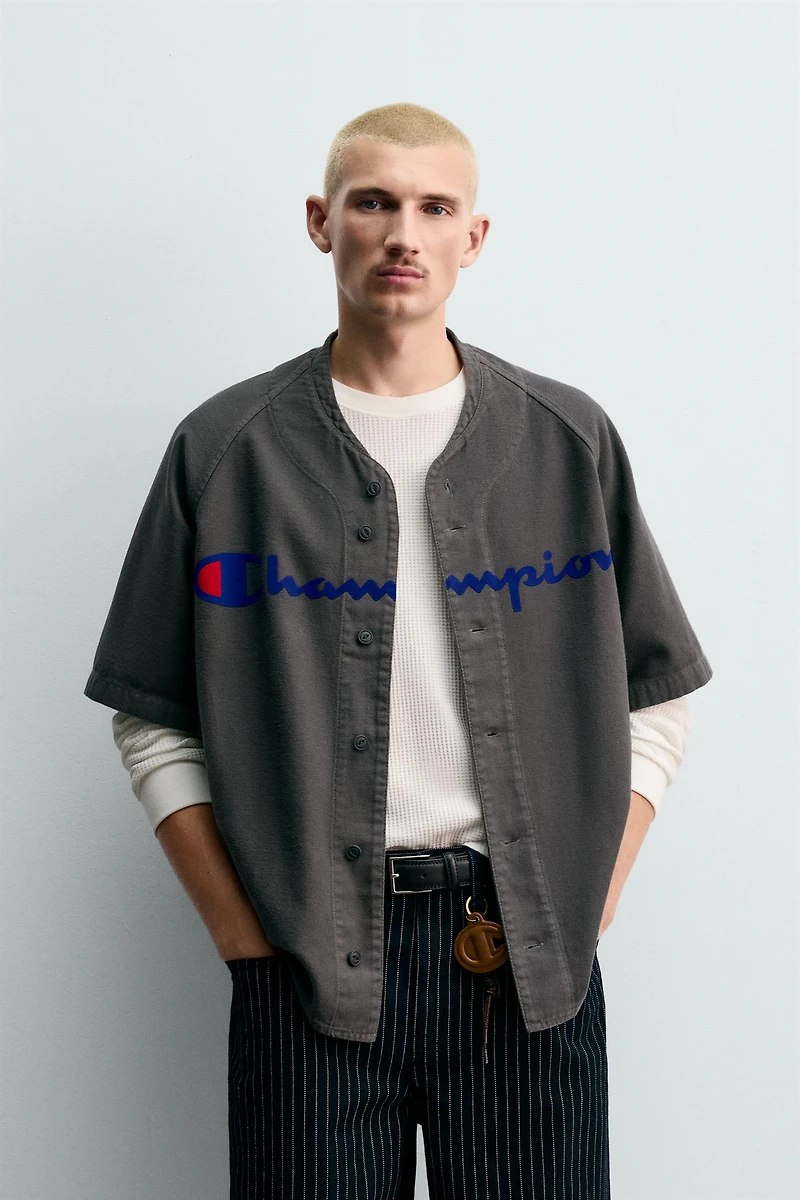 CHEMISE BASEBALL À IMPRIMÉ CHAMPION ® X ZARA